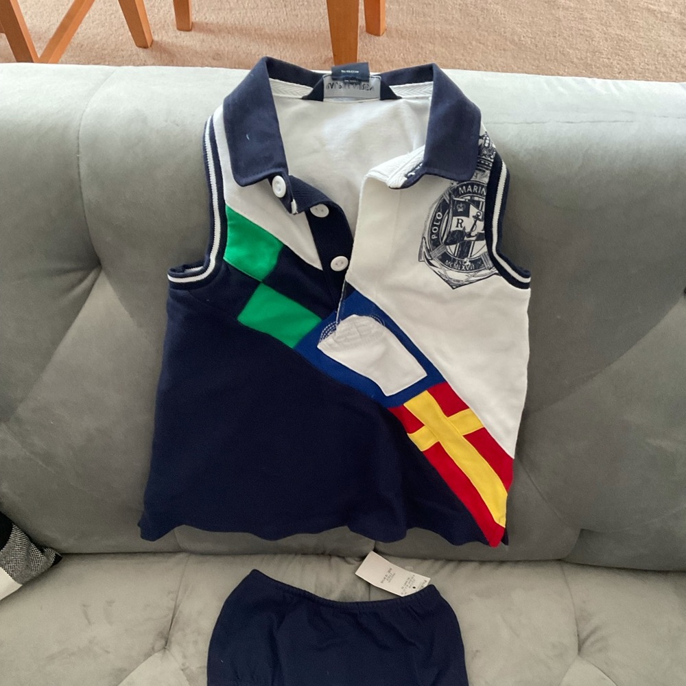 POLO RALPH LAUREN 2-PIECE SET INFANT GIRLS